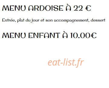 Auberge du Désert — carte page 1