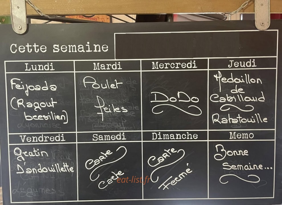 Au Mâchon et bouchon — carte page 1