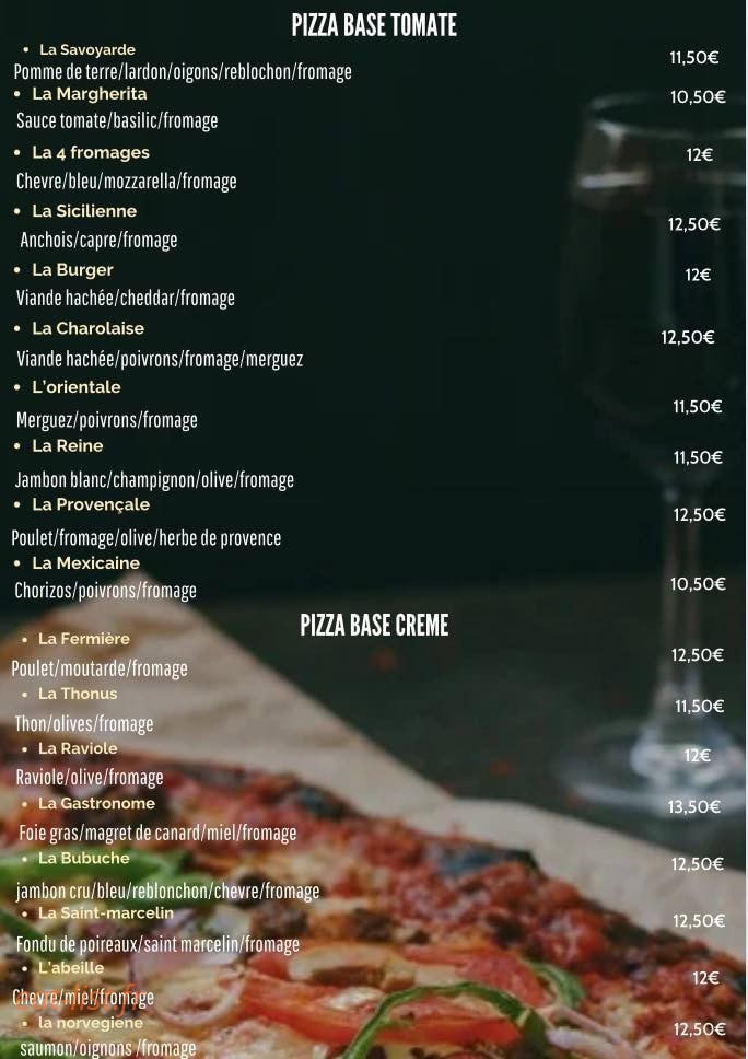 Bistrot Drômois — carte page 2