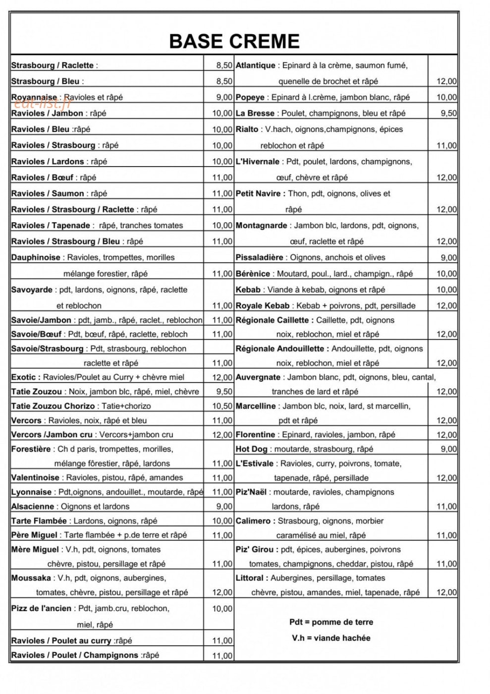 Chez L'ancien — carte page 2