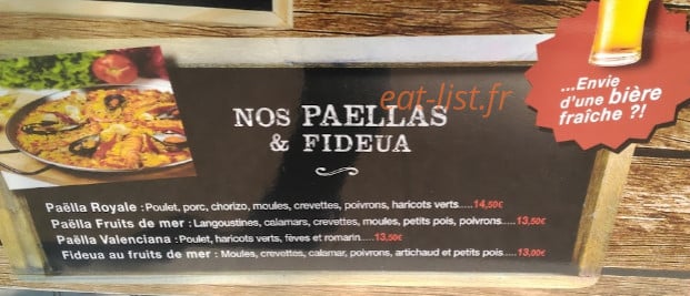 Idéal Resto — carte page 2