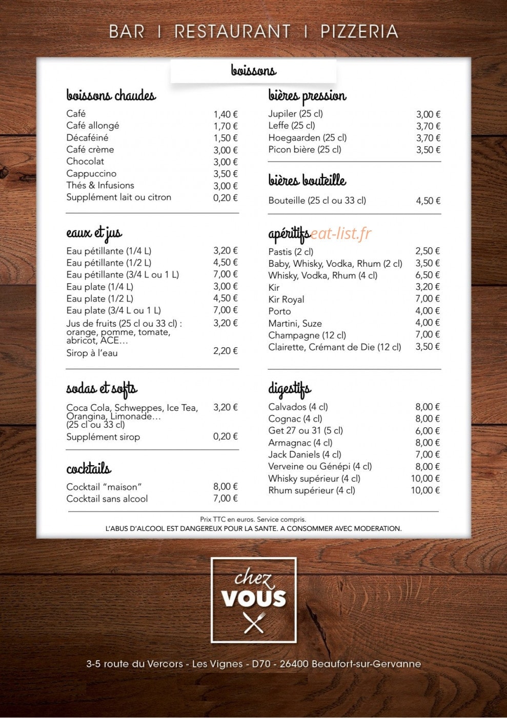 Chez Vous — carte page 9