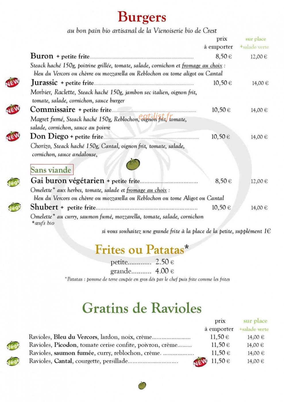Juste Tomate — carte page 3