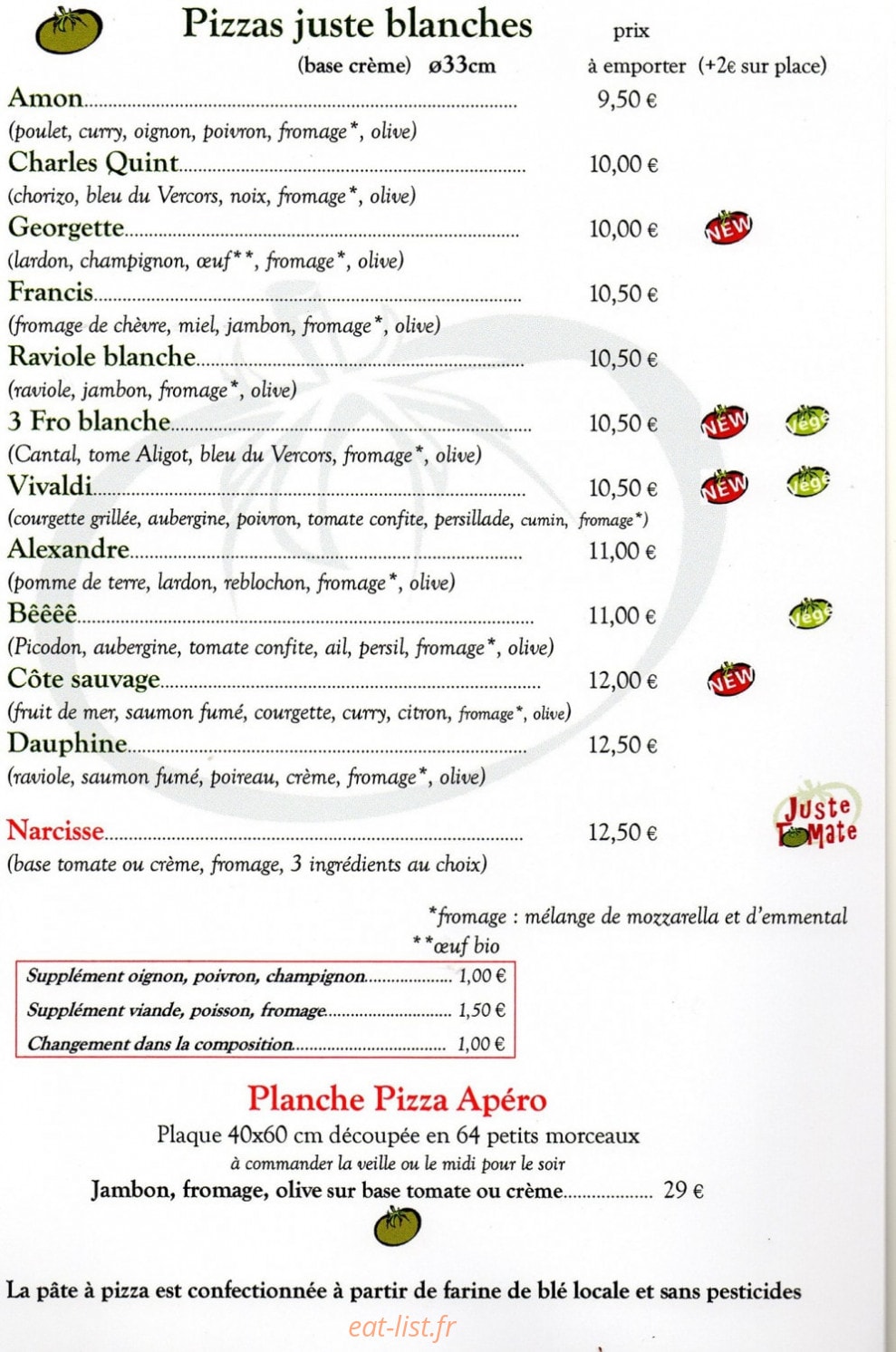 Juste Tomate — carte page 2