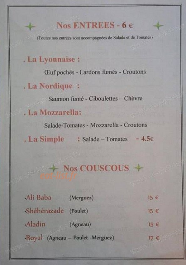 La salle à manger — carte page 3