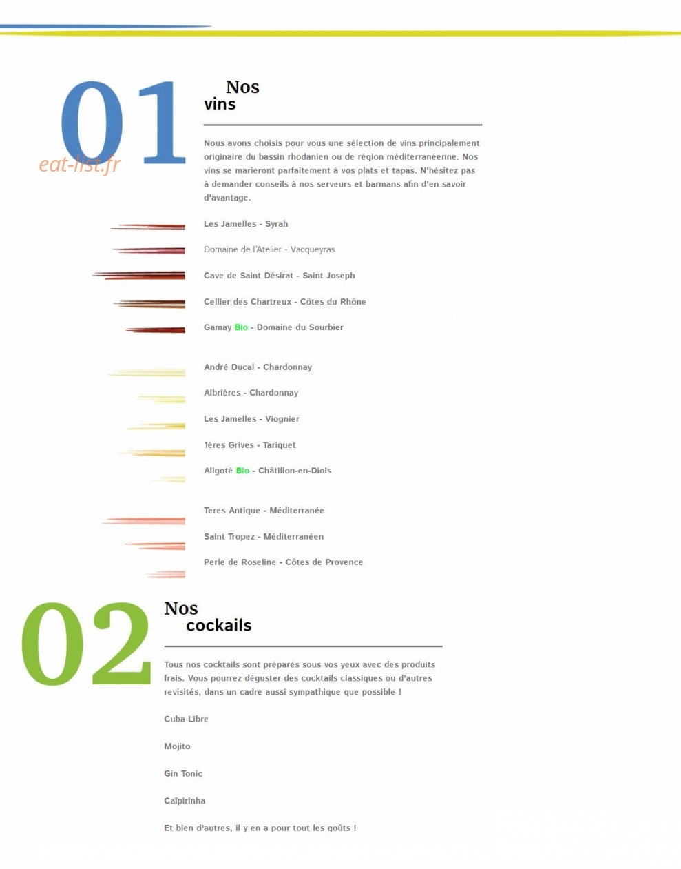 Sur Les Quais — carte page 4