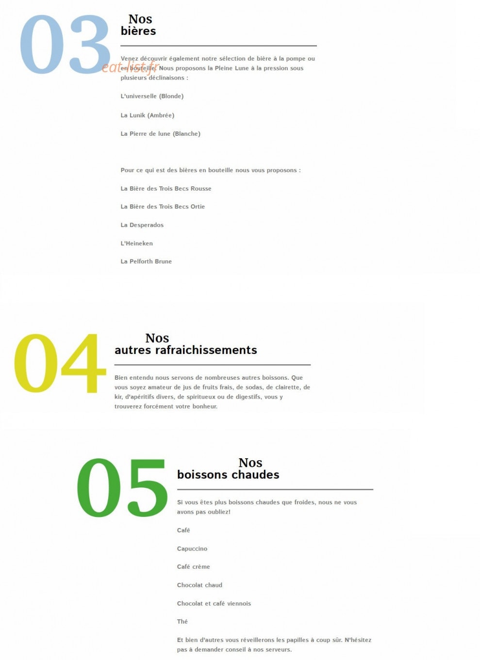 Sur Les Quais — carte page 5