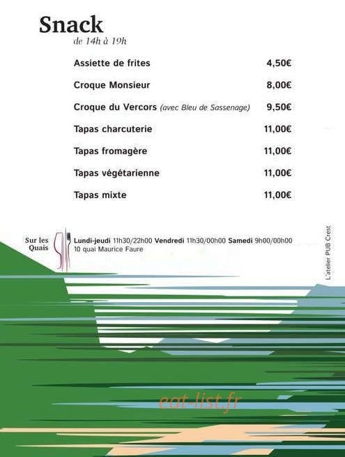 Sur Les Quais — carte page 2