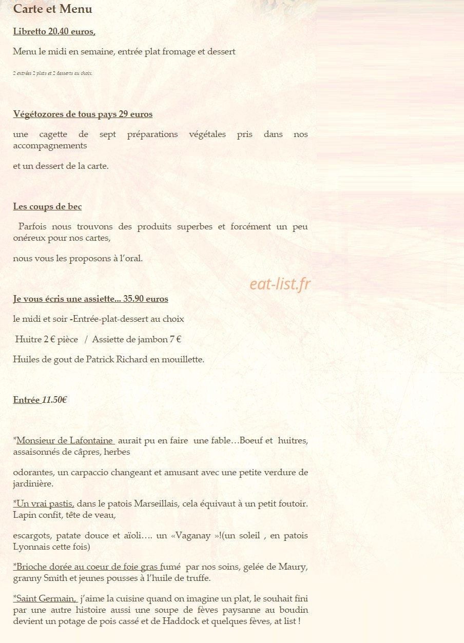 L'Oiseau Sur Sa Branche — carte page 1