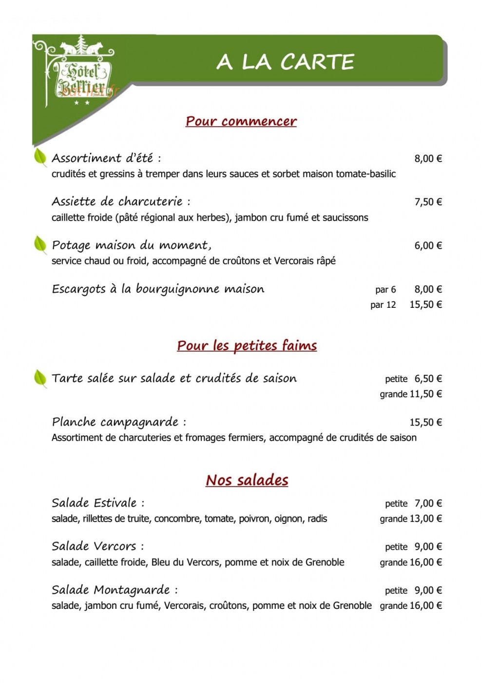 Bellier — carte page 2