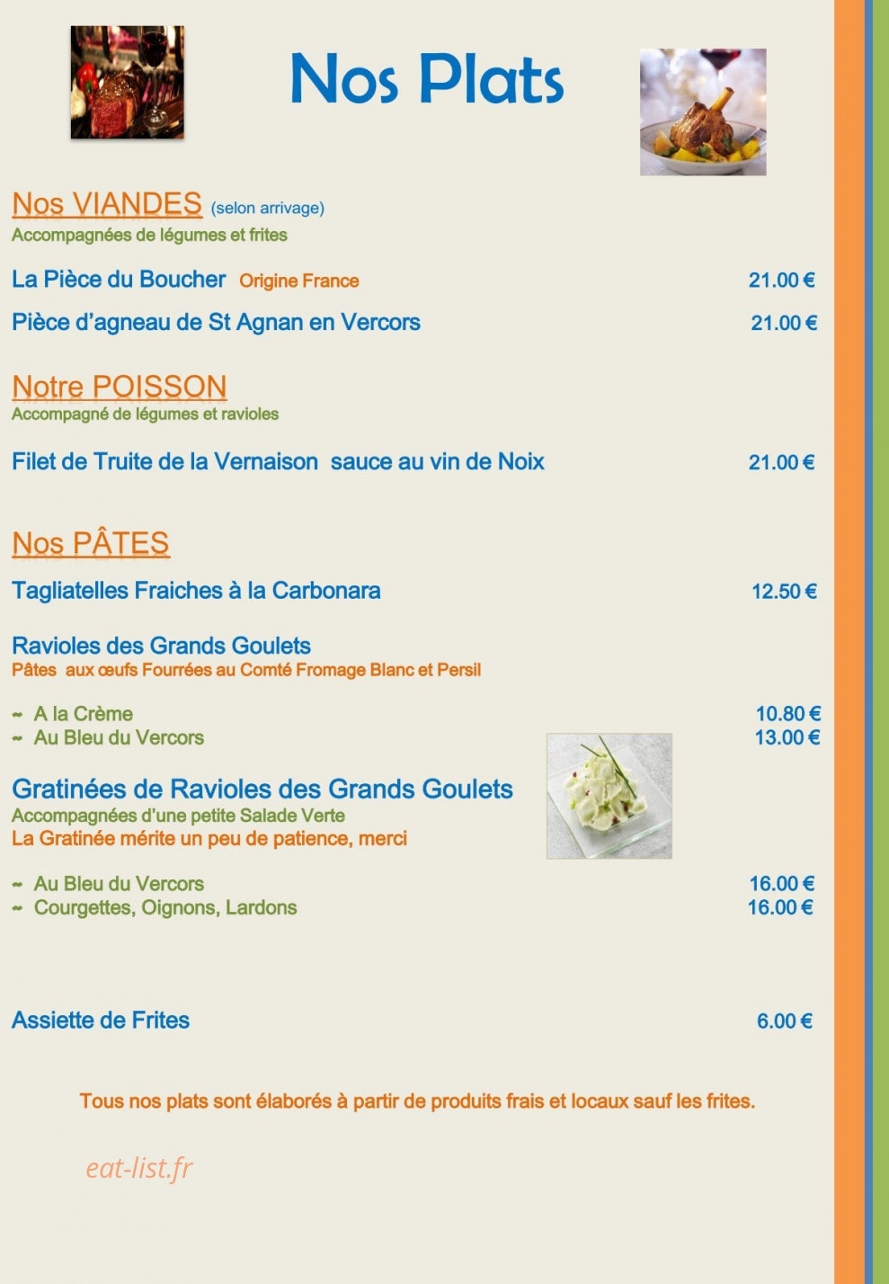 Côté Terrasse — carte page 5