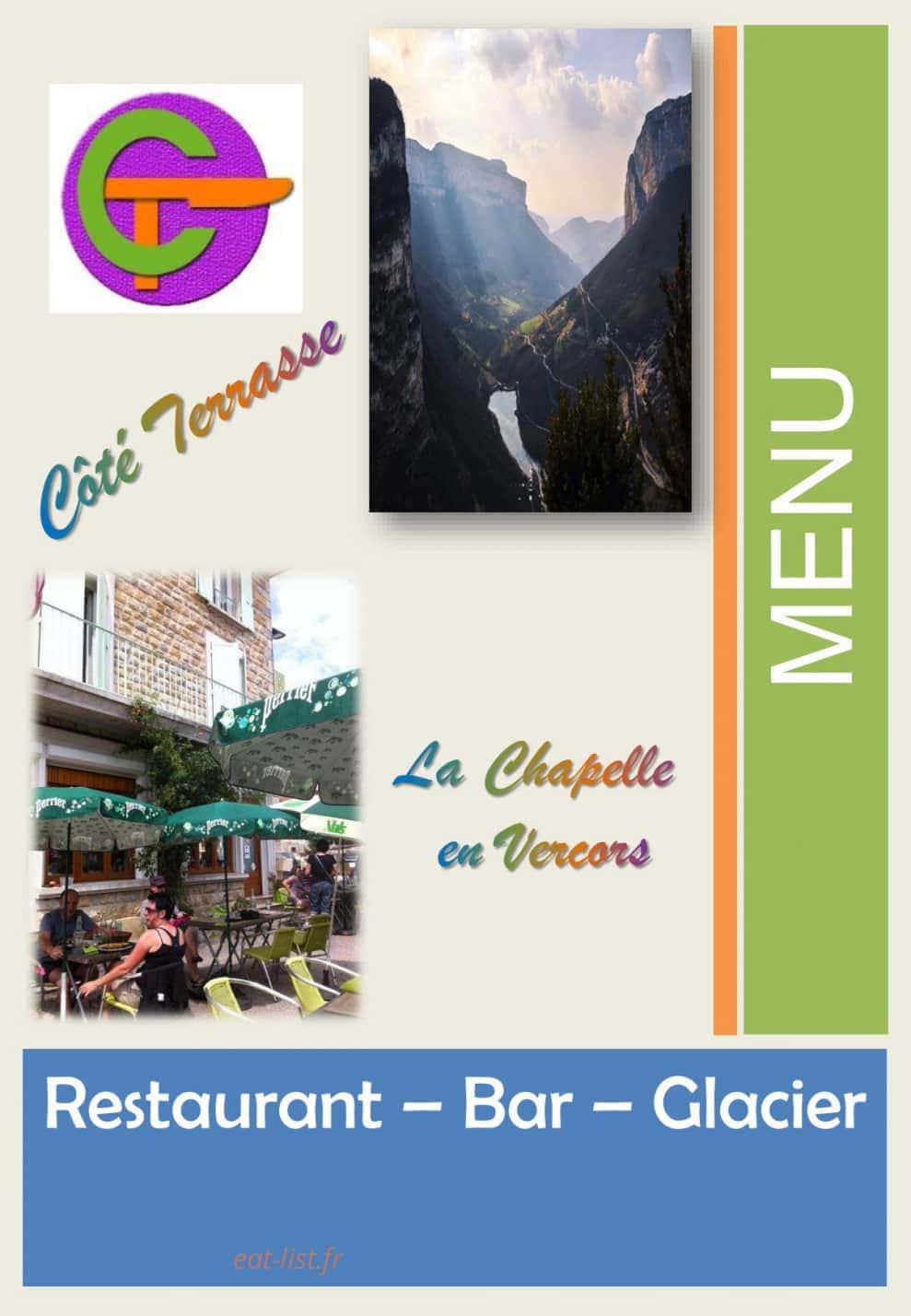 Côté Terrasse — carte page 1