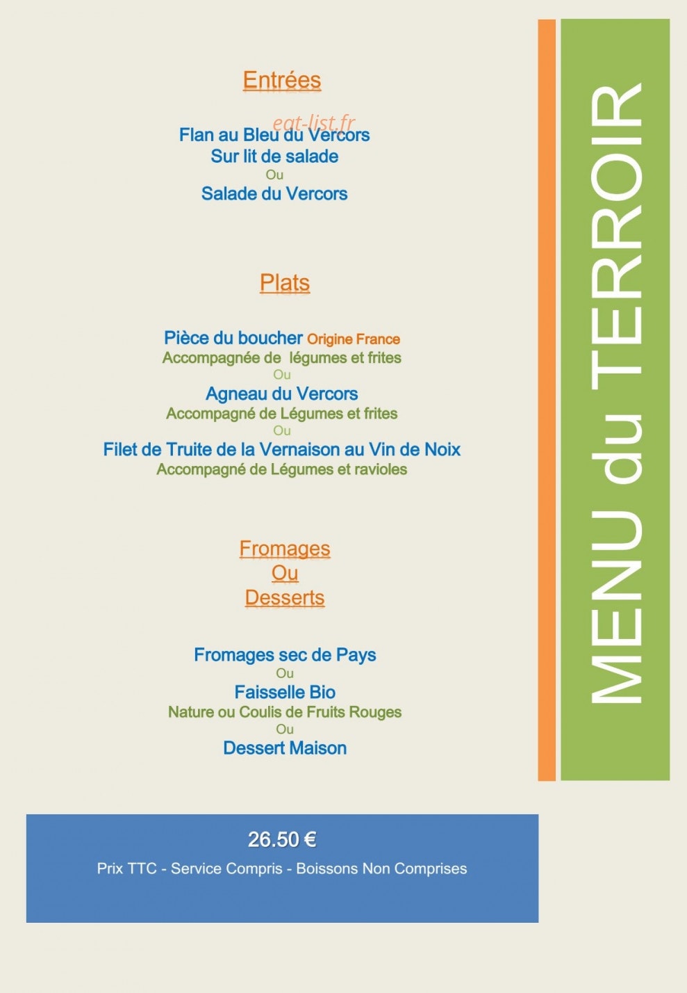 Côté Terrasse — carte page 8