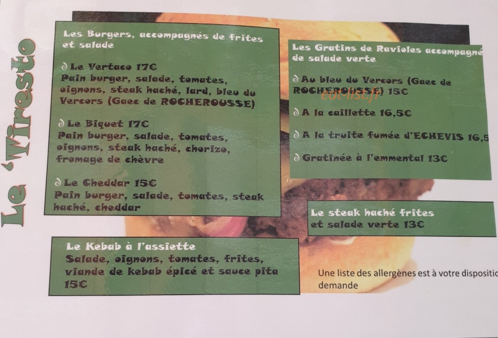 Le 'Tiresto — carte page 2