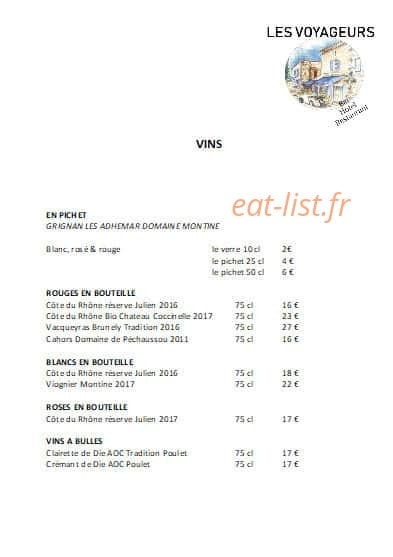 Les Voyageurs — carte page 6