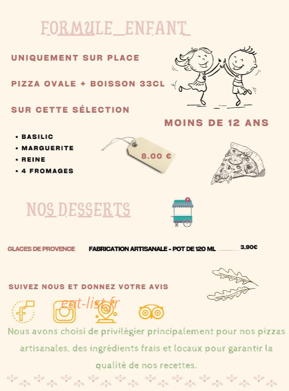 Pizzeria Vintage — carte page 3