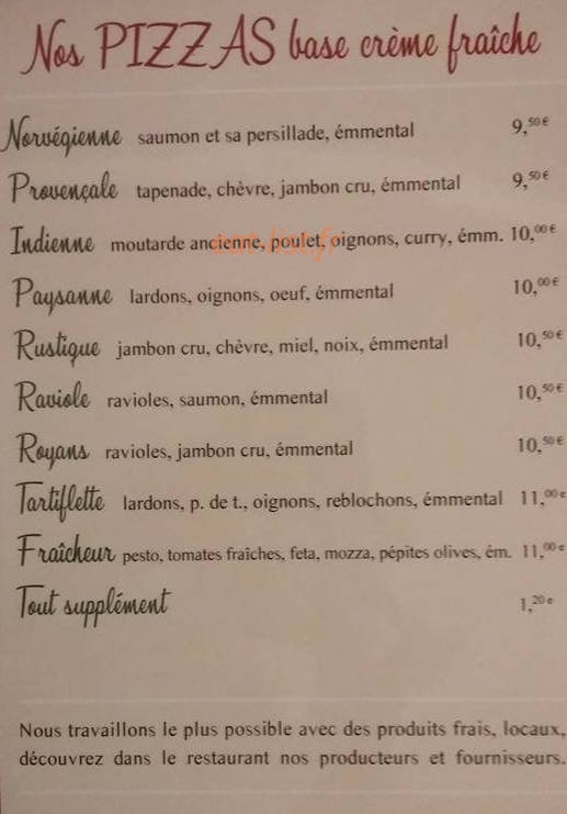 Pizzeria pierre à feu — carte page 3