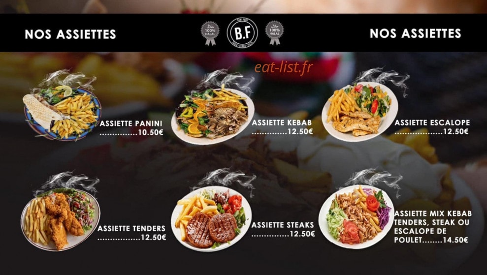 Bawi Food — carte page 3