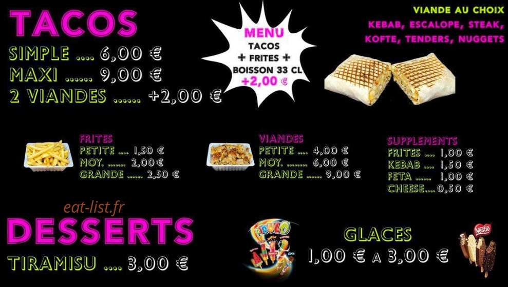 Cyrano Kebab — carte page 5