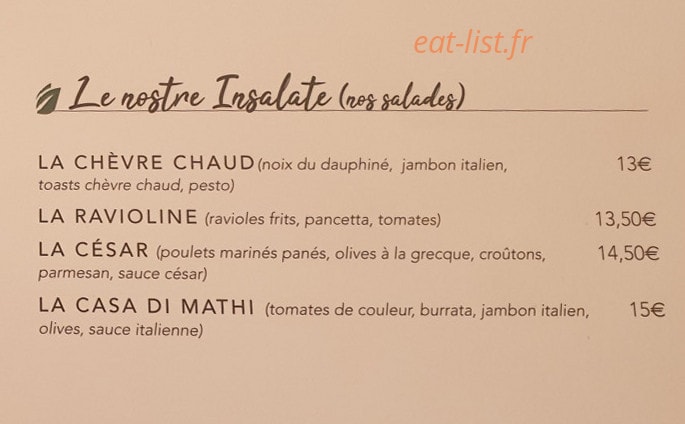 La Casa di Mathi — carte page 3