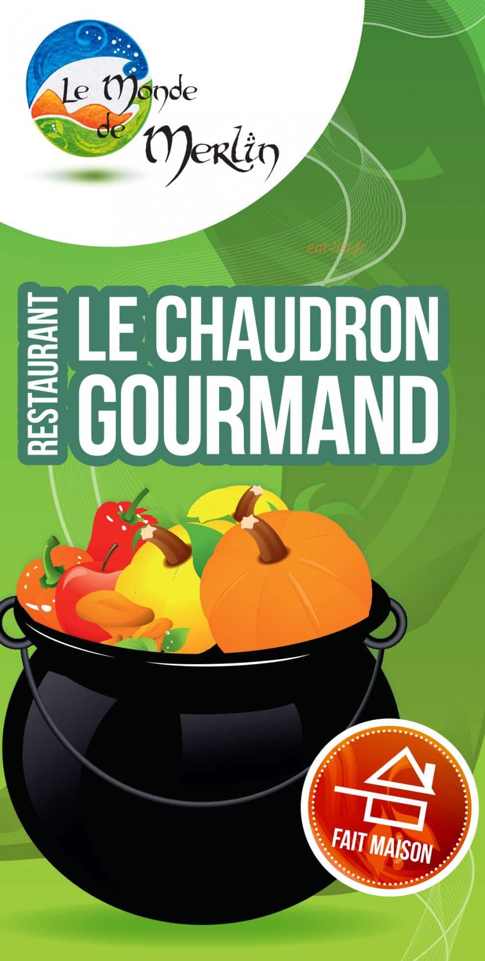 Le chaudron Gourmand — carte page 1