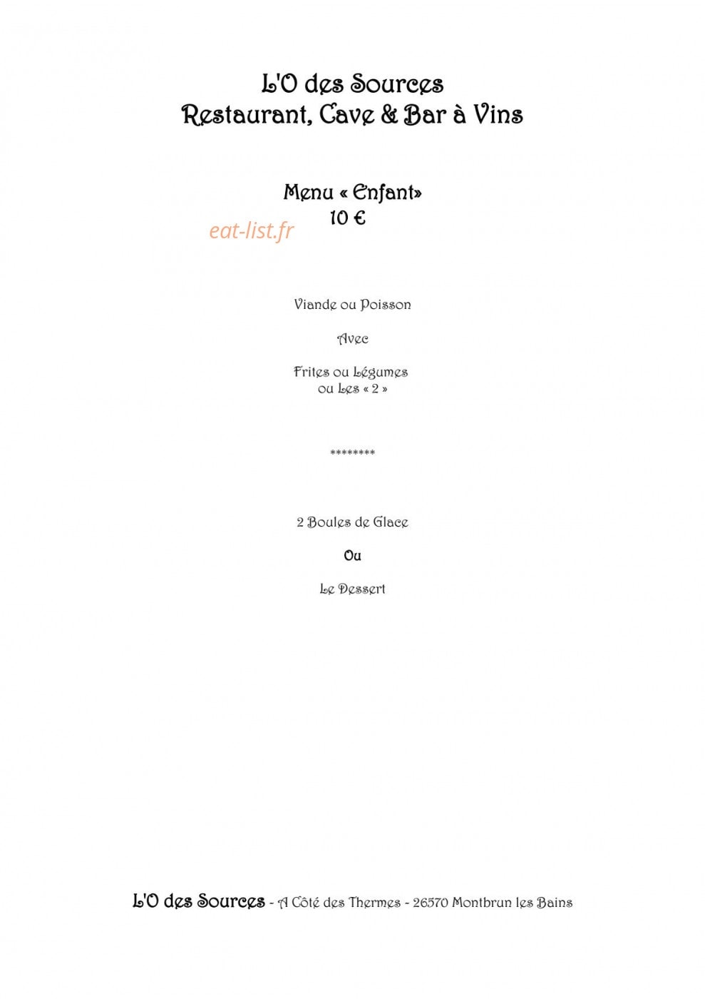 L'O des Sources — carte page 6