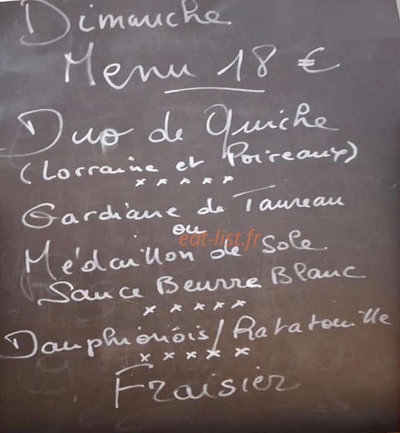 La Tonnelle — carte page 2