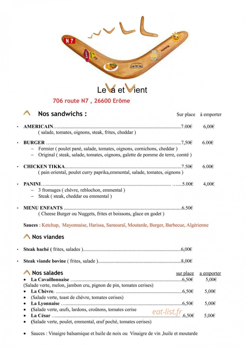 Au Va Et Vient — carte page 1