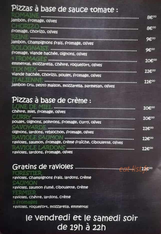 Auberge du Golf — carte page 2