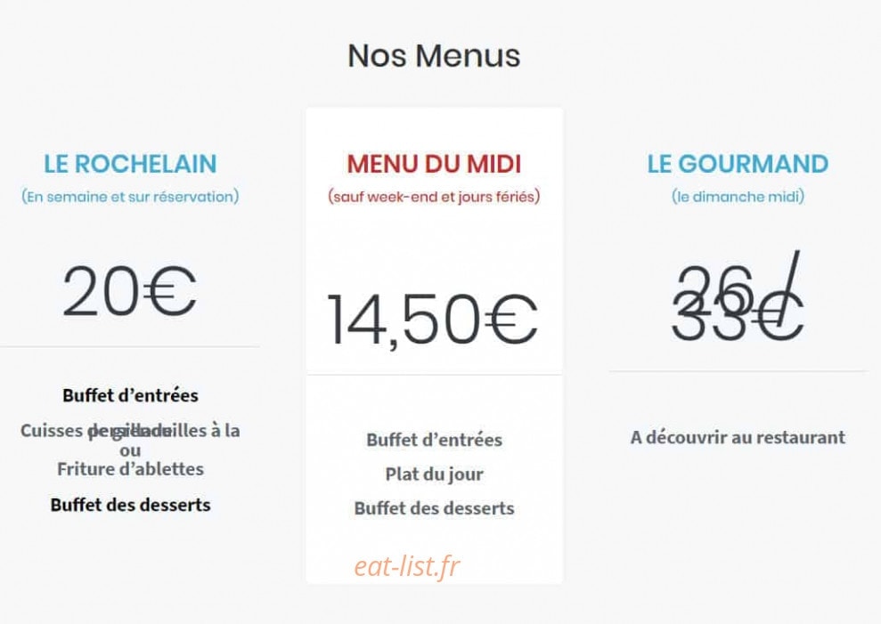 Auberge du Golf — carte page 3