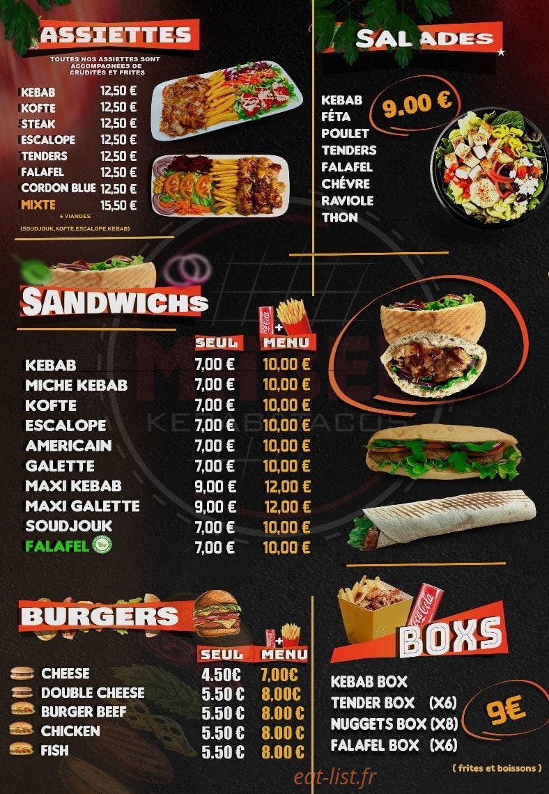 Mabel Kebab Tacos — carte page 2