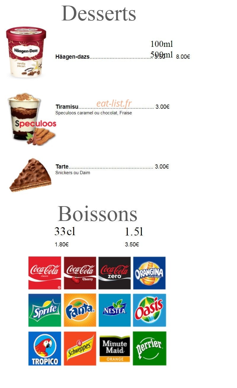 Pacha pizza — carte page 5