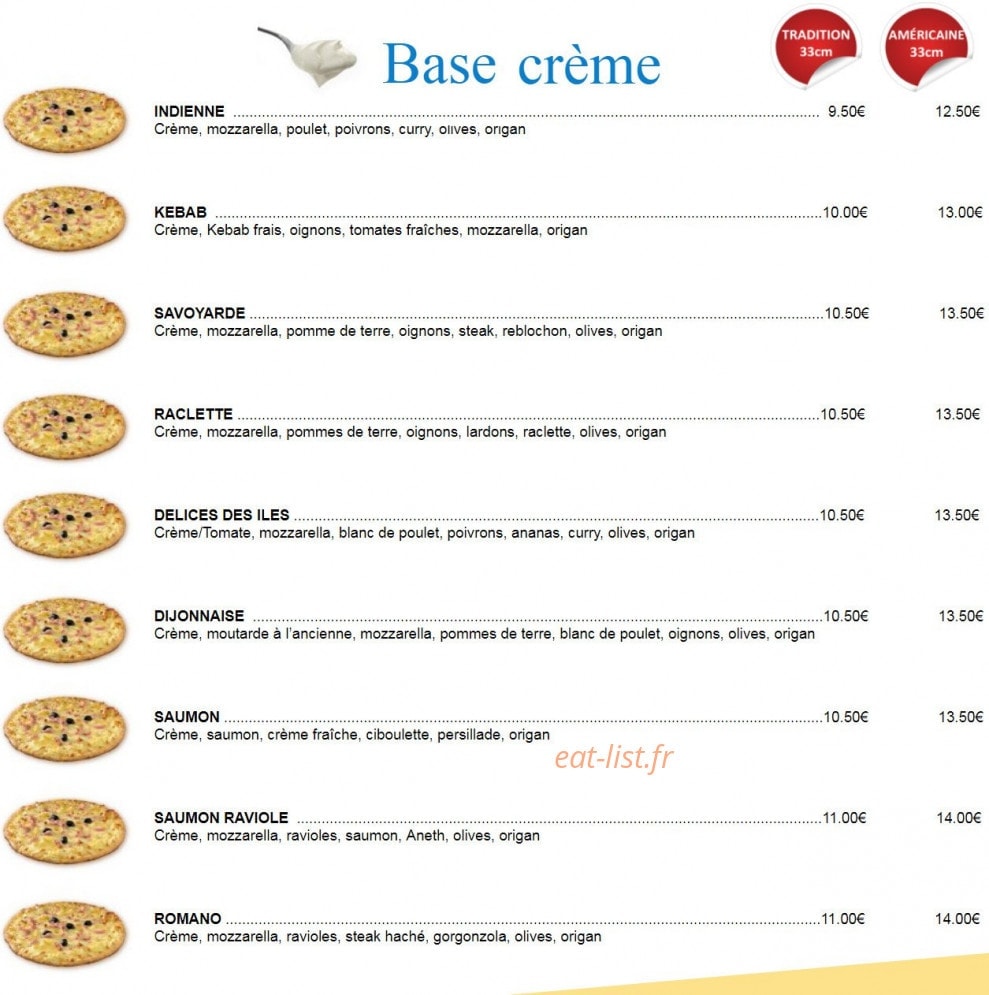 Pacha pizza — carte page 3