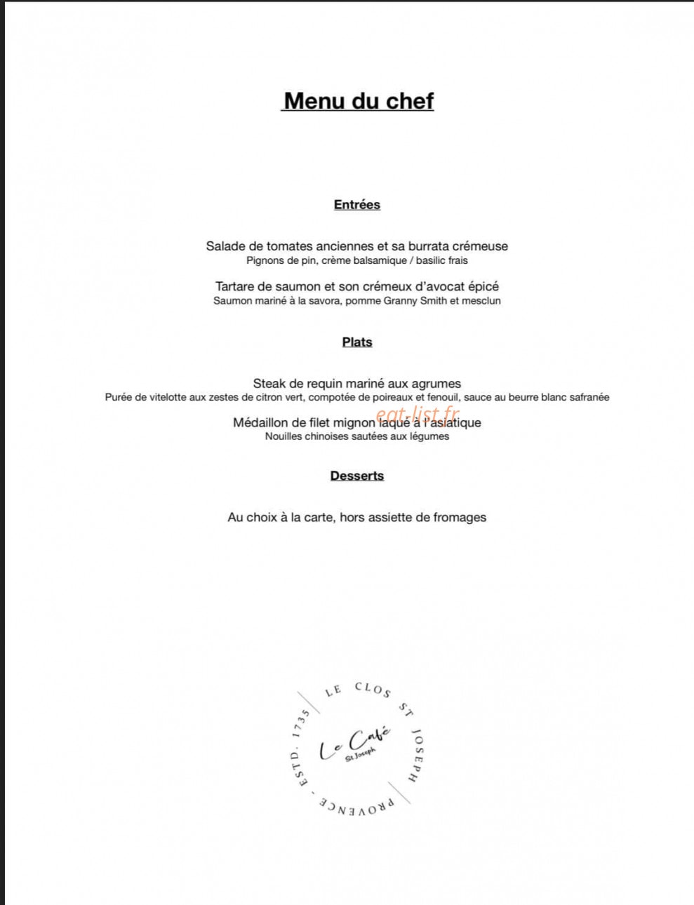 Le Clos — carte page 3