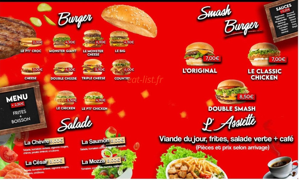 Crep's & Burger — carte page 3