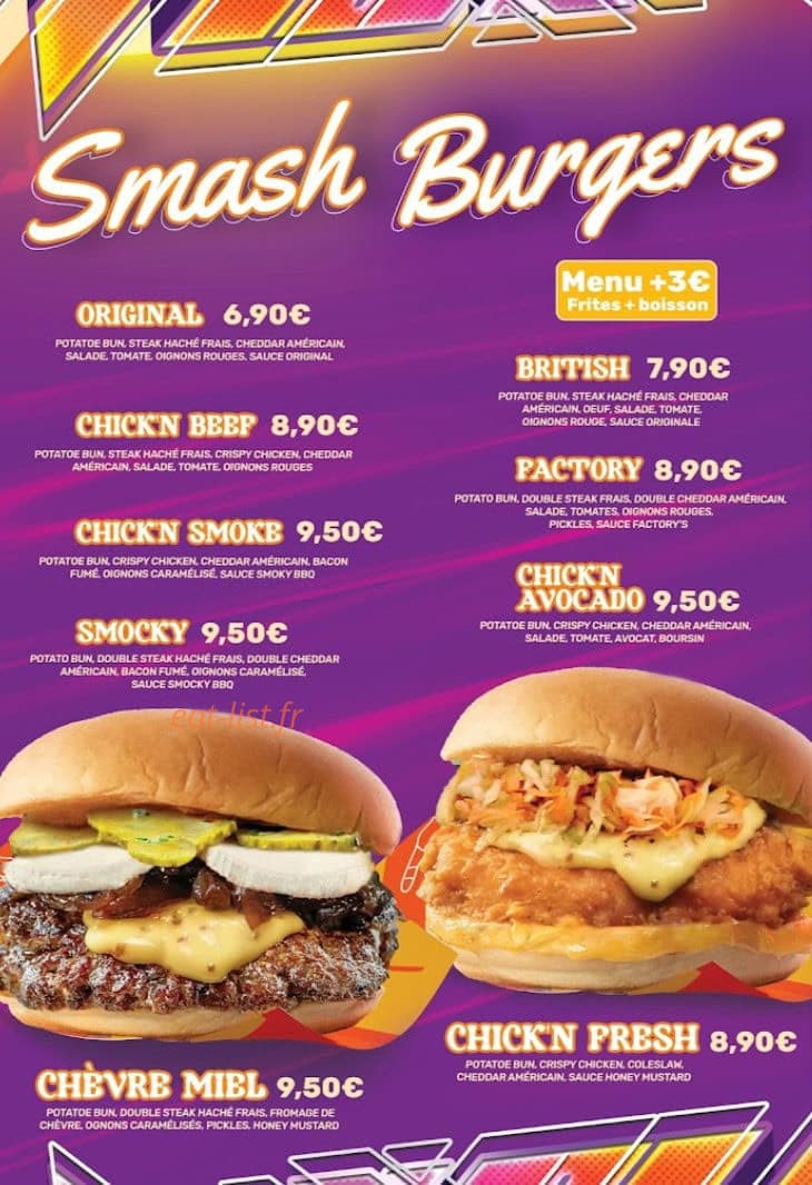 Factory’s — carte page 2