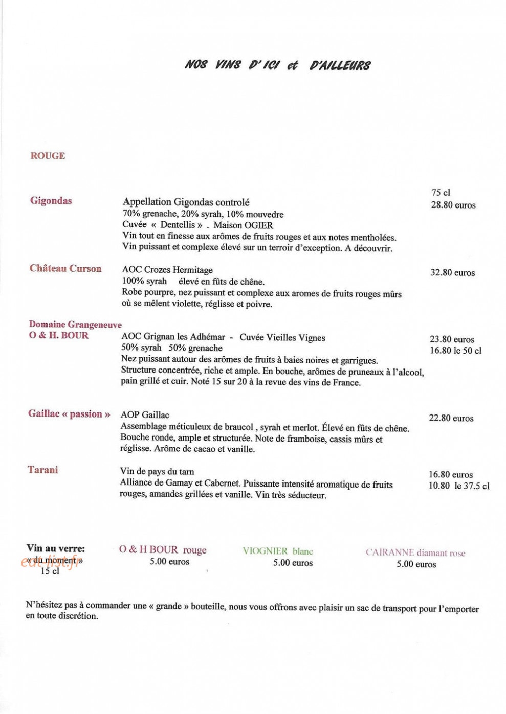 Fleur de Cel...& Huile D'oliv... — carte page 6