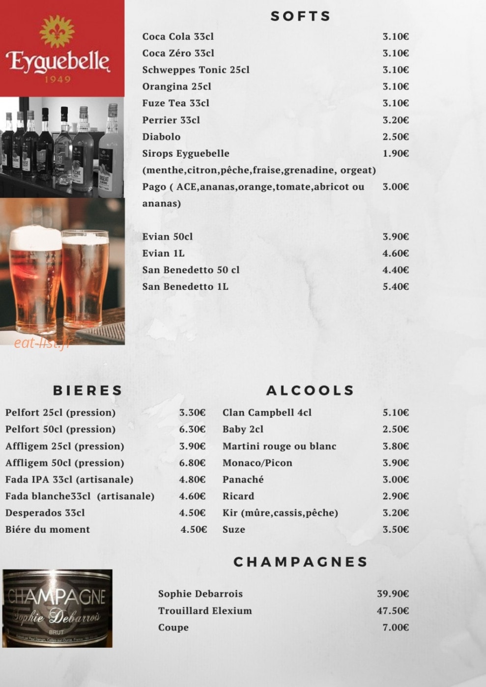La Brasserie — carte page 4