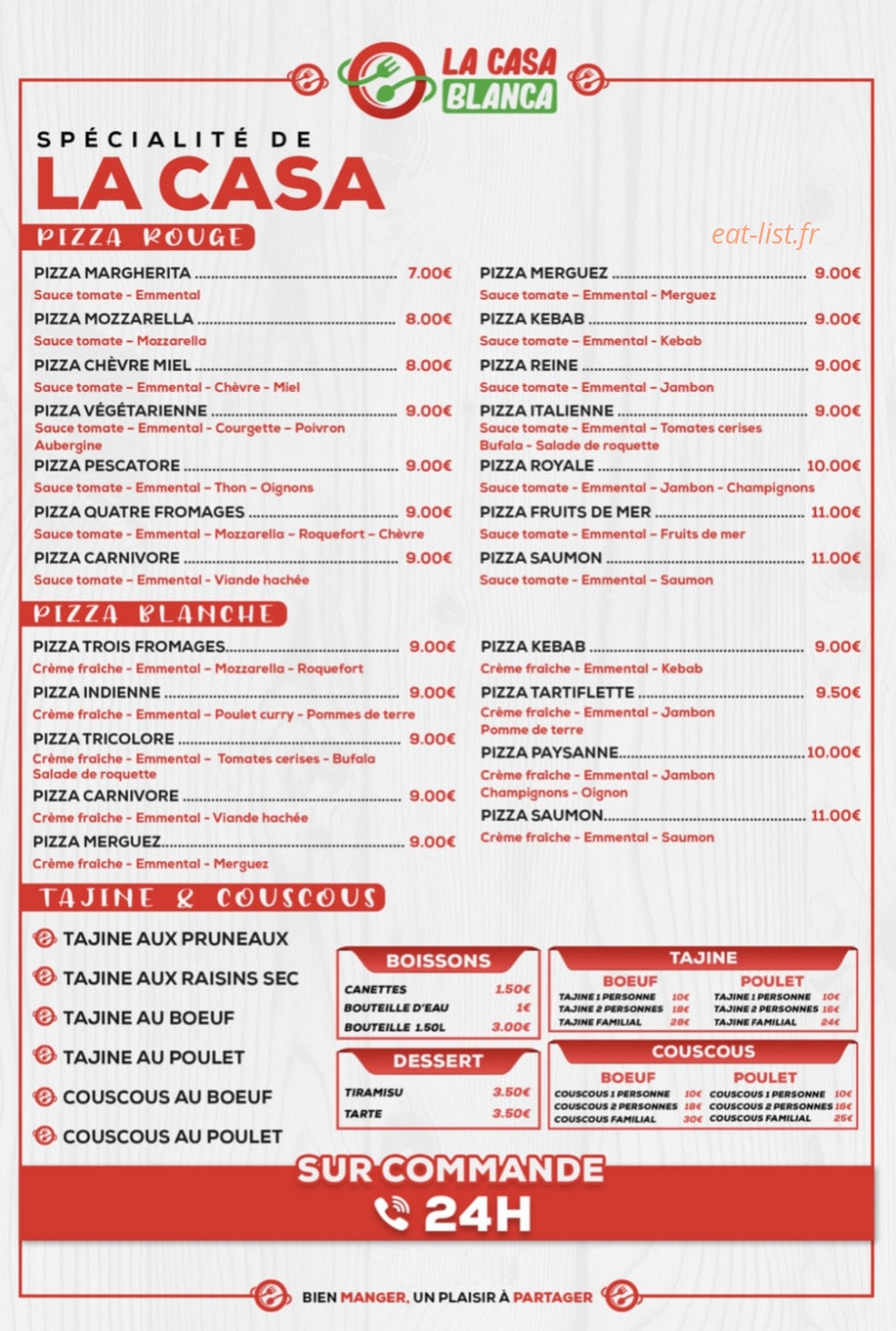 LA CasaBlanca — carte page 1