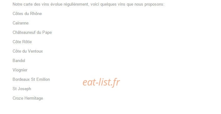 La Table du Trusquin — carte page 6