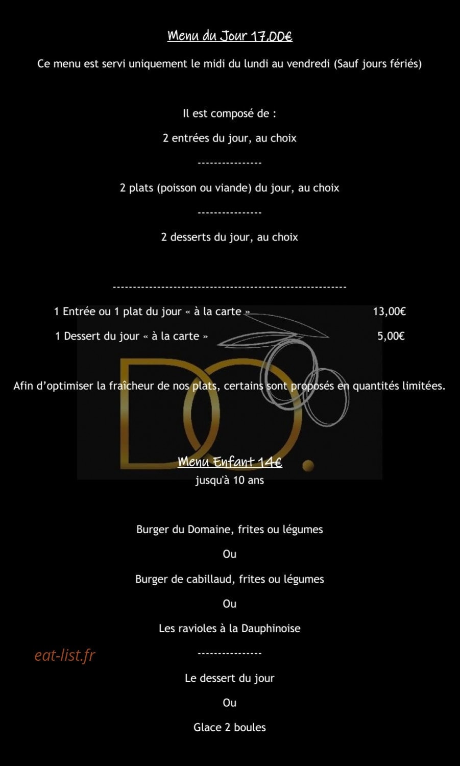 Le Domaine des Oliviers — carte page 6