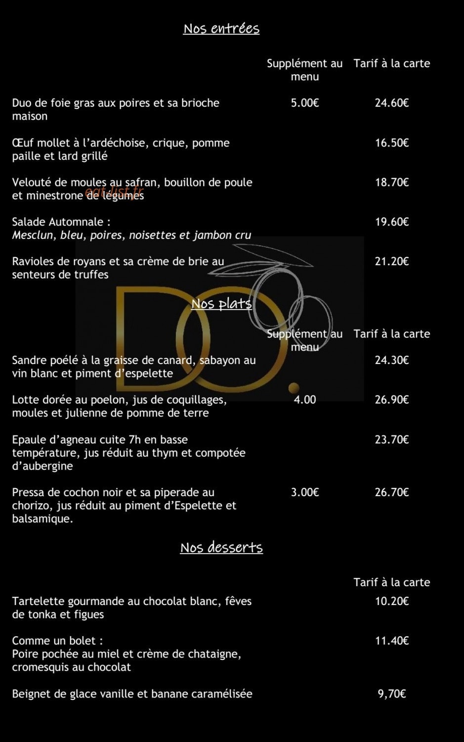 Le Domaine des Oliviers — carte page 5