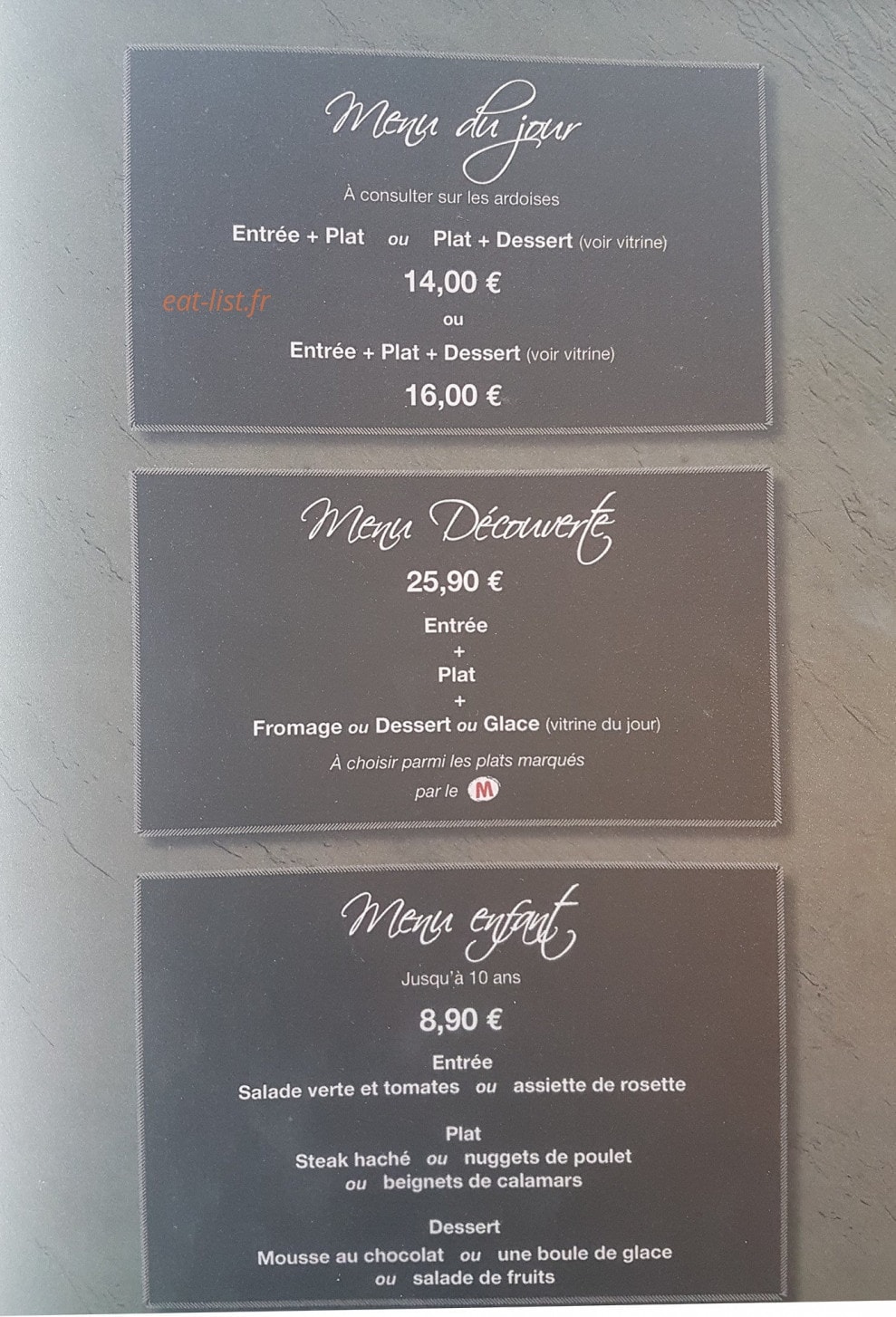 Le Douglas Grill — carte page 2