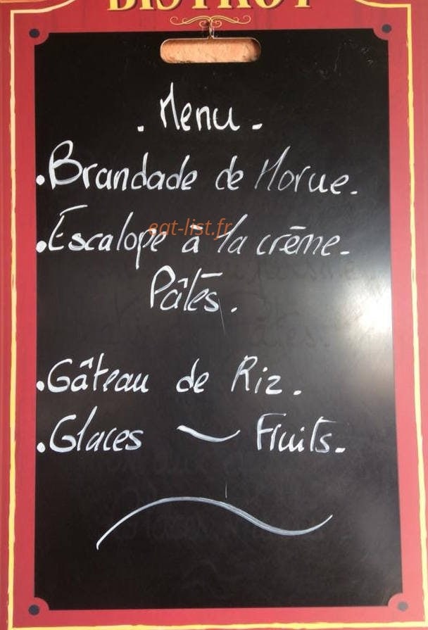 Le relais des blaches — carte page 1