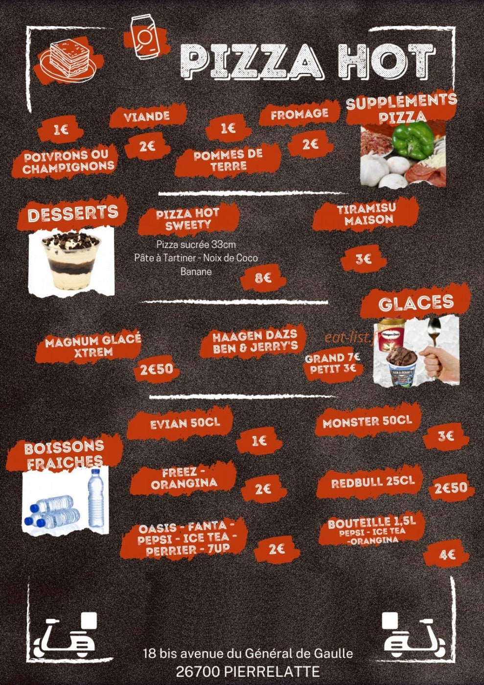 Pizza Hot — carte page 4