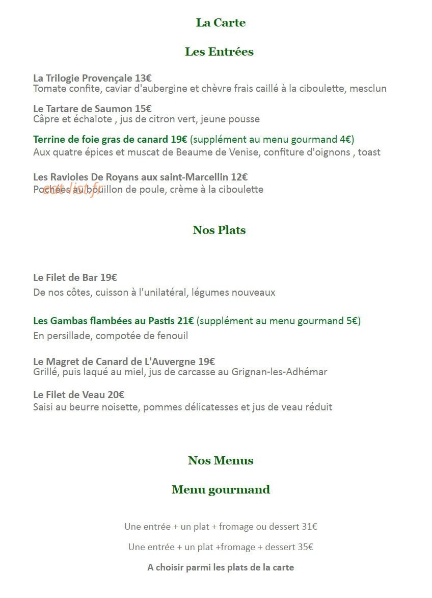 Le mas de berianne — carte page 1