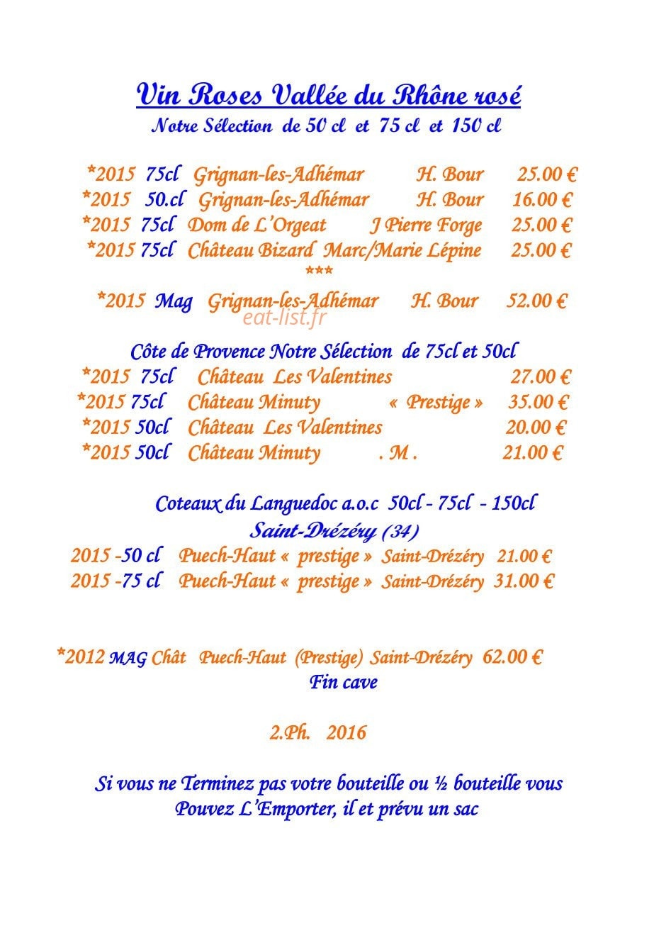 Le Prieuré — carte page 14