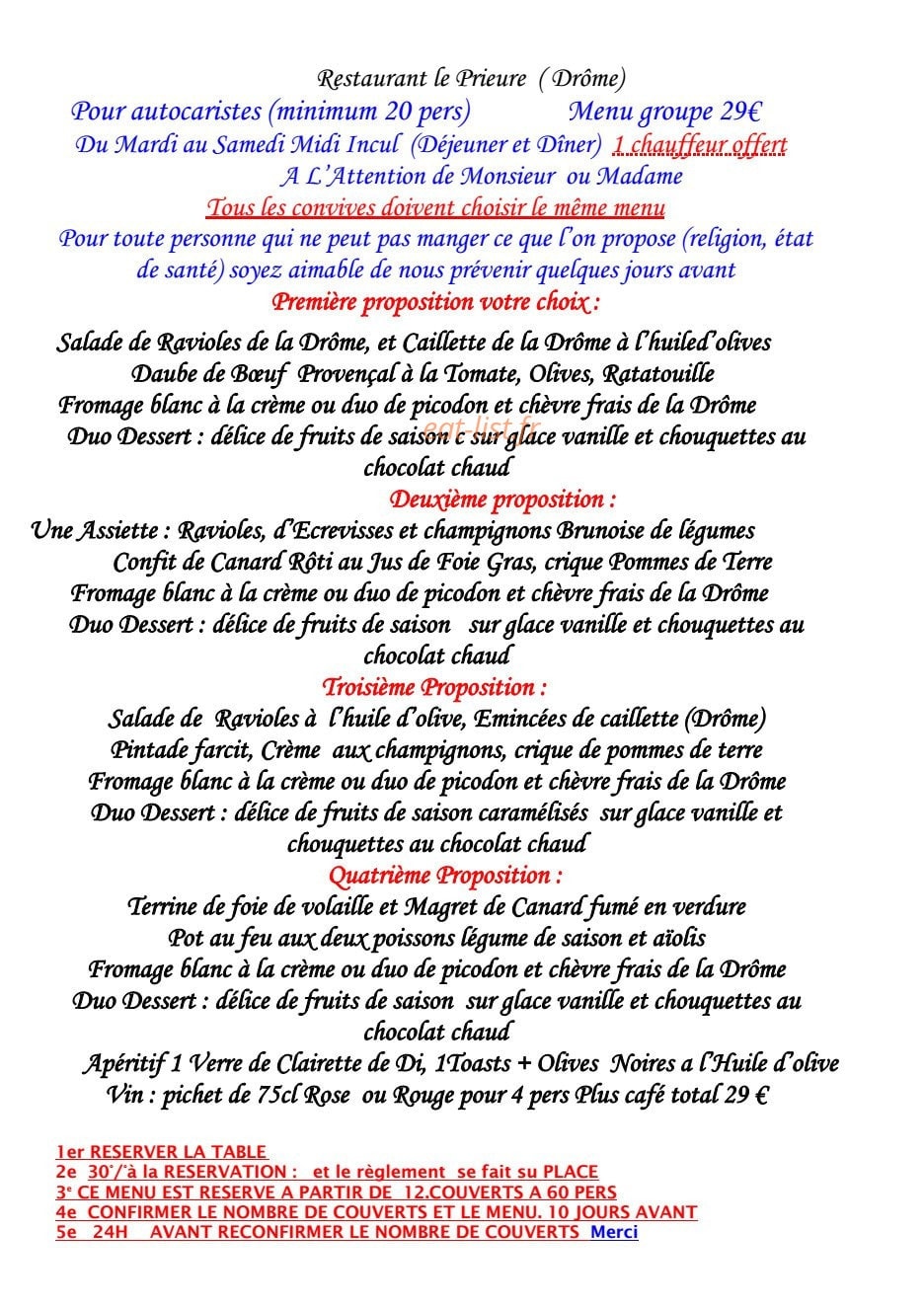 Le Prieuré — carte page 11