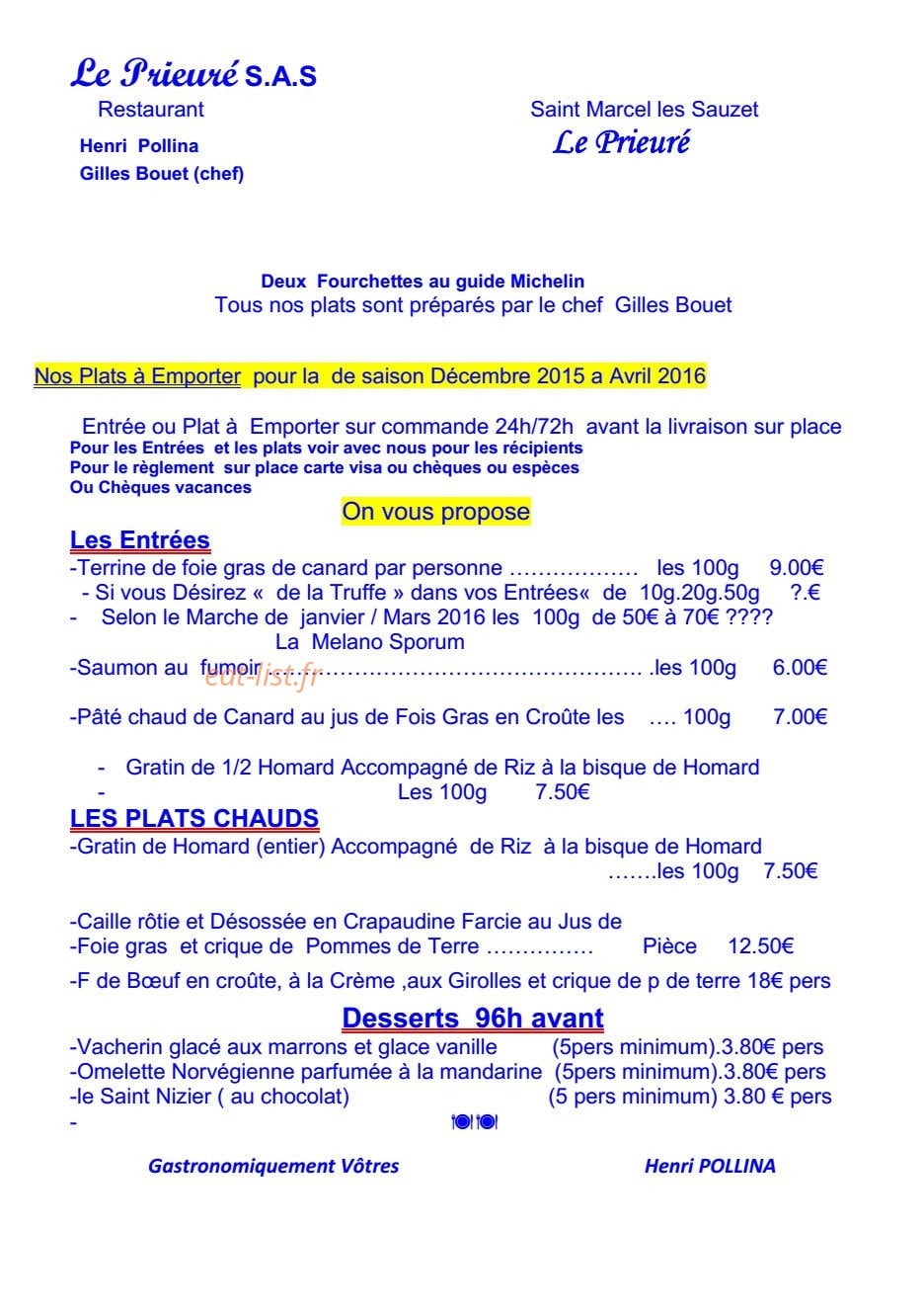 Le Prieuré — carte page 7