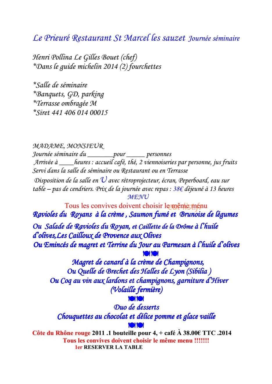 Le Prieuré — carte page 12